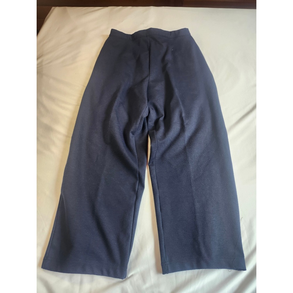 White Stag Plus Petite Navy Blue Elastic Waist Pull On Pants Pockets 16W 16WP